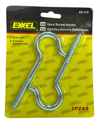 Gancho Abierto Reforzado 5/16''x5'' Exxel