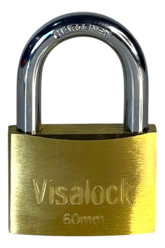Candado De Hierro 60mm Dorado Roma Visalock CISA