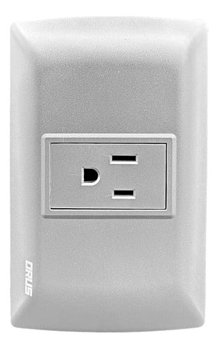 Toma Sencillo C/tierra 15amp Orus