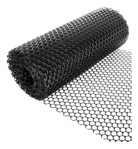 MALLA POLLITO PLASTICA NEGRA 1/2'' x 1.5 x MTS