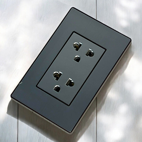 Toma Doble Metalizada 15a 110v-250v Run