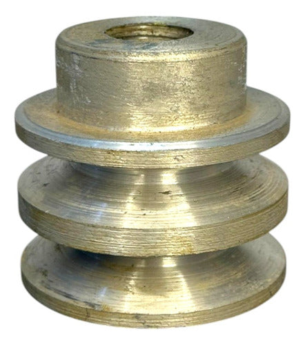 Polea Aluminio Doble Canal 3"