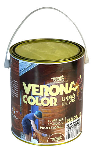 Barniz Transparente Para Madera 1 galón Verona