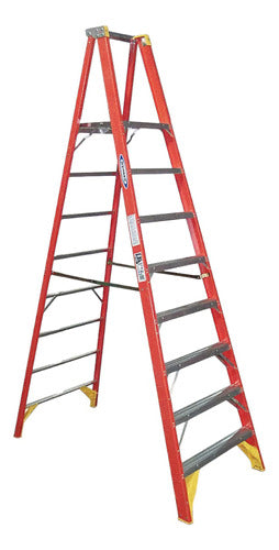 Escalera Tijera Aluminio 10 Tr Premiun Aladino