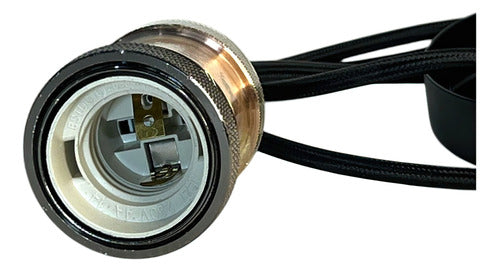 Lampara Colgante Vintage Bronce Ajustable Rosca E27 Lumistar - GASKA