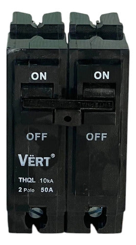 Breaker De Empotrar 2x50amp Vert