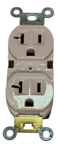 Toma Corriente Doble Empotrar 20a Vitron