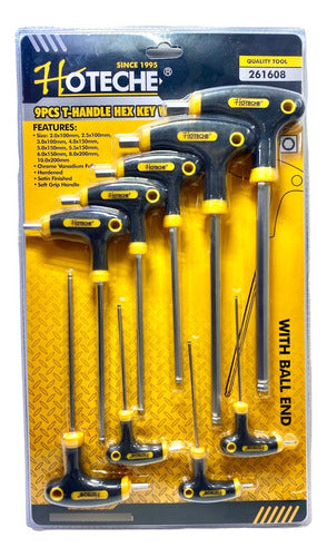 JUEGO DE LLAVES HEXAGONAL CON FINAL HOTECHE