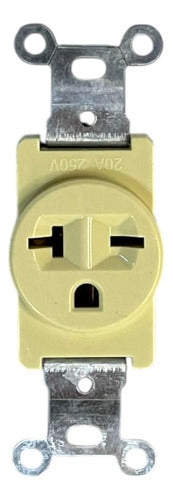 TOMA BIPOLAR 20A 220V BEIGE TAURO