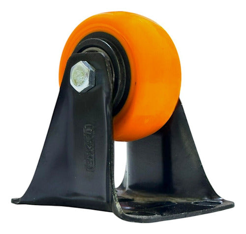 Rueda Rodaja Fija 2 Exxel Reforzada Roja