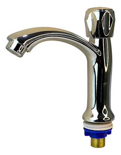 Llave Griferia De Lavamanos Cromada Alta Orus