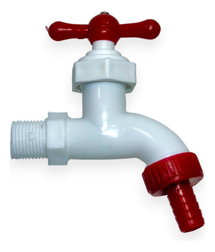 Llave De Chorro 1/2 Pl stica Con Pico