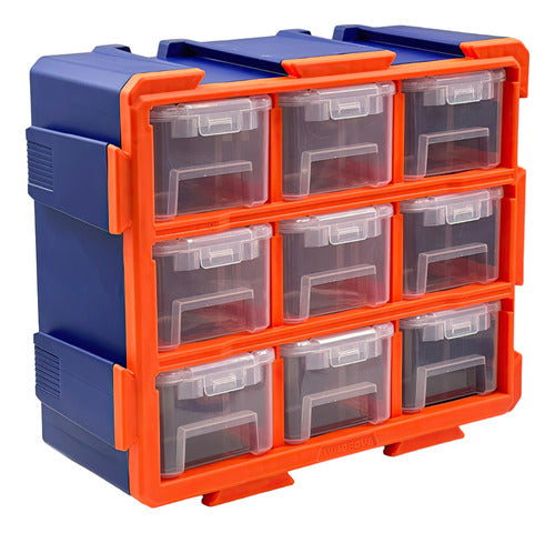 JUEGO DE GABINETE + 9 BANDEJAS PLASTICAS CERRADO 380X170X320 WADFOW - GASKA