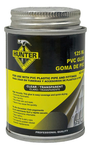 PEGA PVC AGUA FRIA 125ML GRIS HUNTER - GASKA