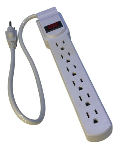 Regleta Electrica 6 Tomas Gris Lumistar