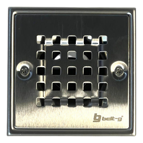 REJILLA ANTICUCARACHA 10CM CUADRADA A/INOX BELT-G