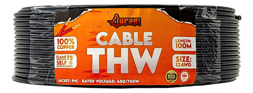 Cable Thhn 12awg 100 metros 100% Cobre Gaska - GASKA