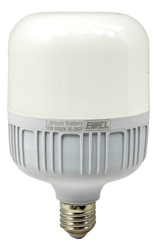 BOMBILLO RECARGABLE 15W TIPO BULBO EXXEL