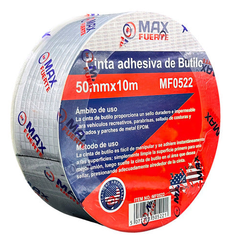 Cinta De Butilo Impermeabilizante 50mm X 10mts Max Fuerte
