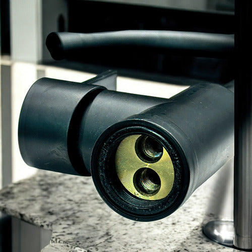 Griferia De Fregadero Cuello Alto Negro Mate Orus