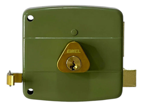 Cerradura Cilindro Fijo Der/verde Exxel