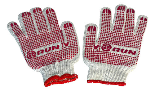 Guantes De Algodón Y Puntos PVC Par Run