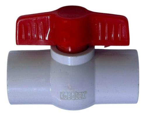 Llave De Paso 3/4'' Lisa Pvc Pesada Atouan