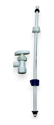 Combo Canilla 1/2x5/8x40 + Llave De Arresto Metales Aleados