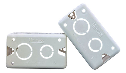 Cajetín Plástico 4x2 Para Toma Corriente