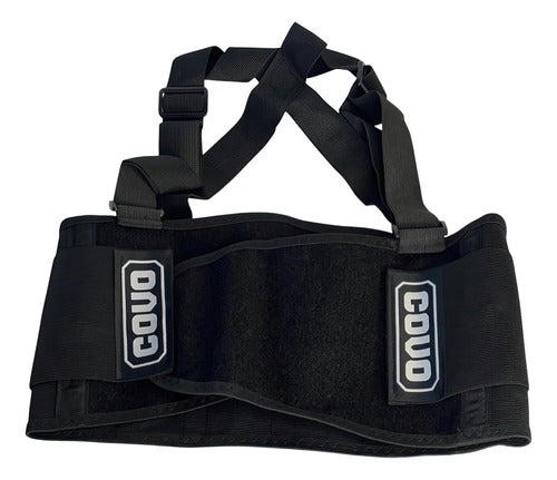 Faja Lumbar Con Tirantes Talla M Para Trabajos Pesados Covo