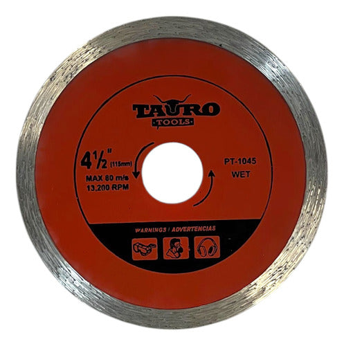 DISCO DIAMANTADO 4.5" CONTINUO TAURO
