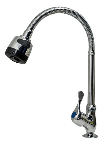 GRIFERIA DE FREGADERO PISA INDIVIDUAL AIREADOR FLEXIBLE - GASKA