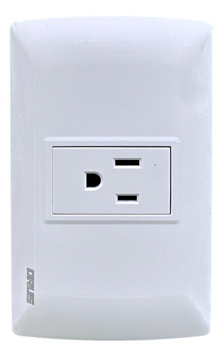 Toma Sencillo C/tierra 15amp Orus