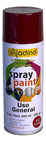 Pintura En Spray Esmalte Rojo Fuego 400cm Aladino