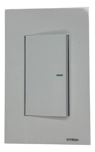 Interruptor Sencillo Blanco Vitron
