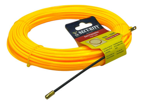 Cinta Guia Pasacable De Electricidad 30m PVC Guaya Security