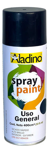 Pintura En Spray Esmalte Azul Oscuro 400cm Aladino