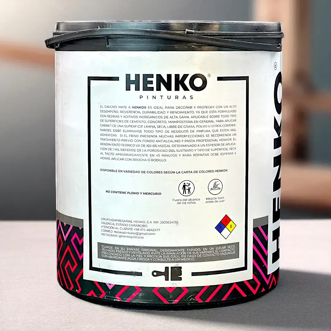 Pintura Caucho Galon Clase A Henko