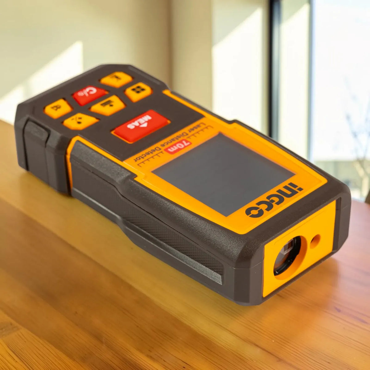 Detector De Distancia Laser 0.05 - 70m Y Cinta Métrica Ingco