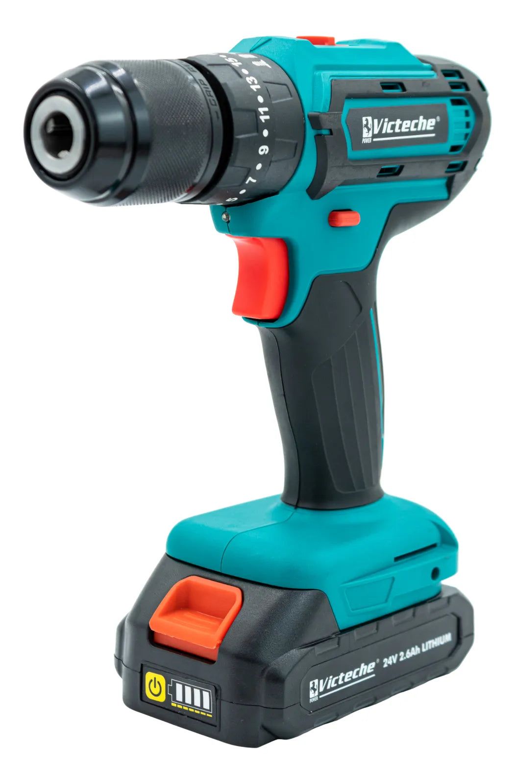 Taladro Percutor Inalambrico 24v Con Maleta Victeche - GASKA