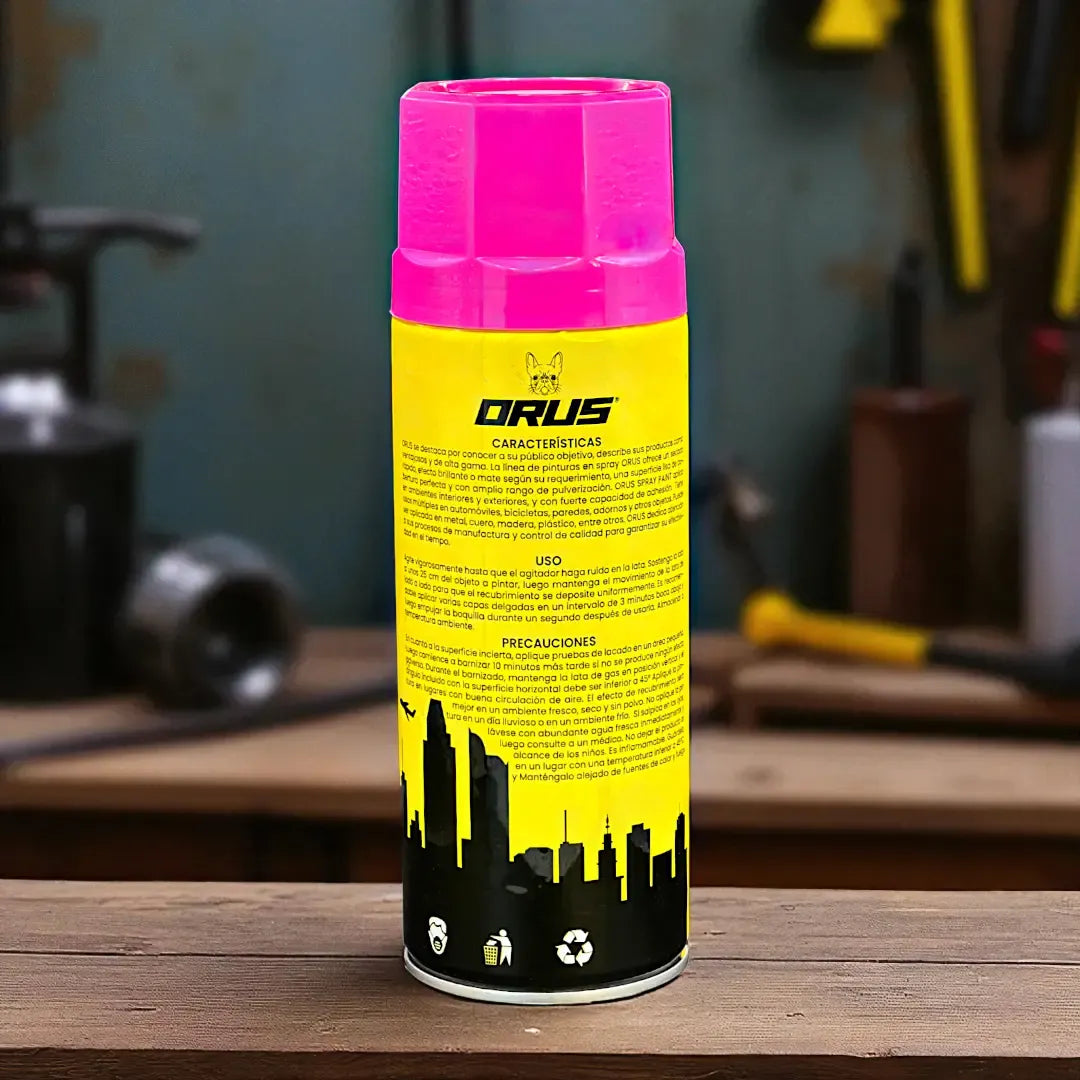 Pintura En Spray Fluorescente 400ml Orus