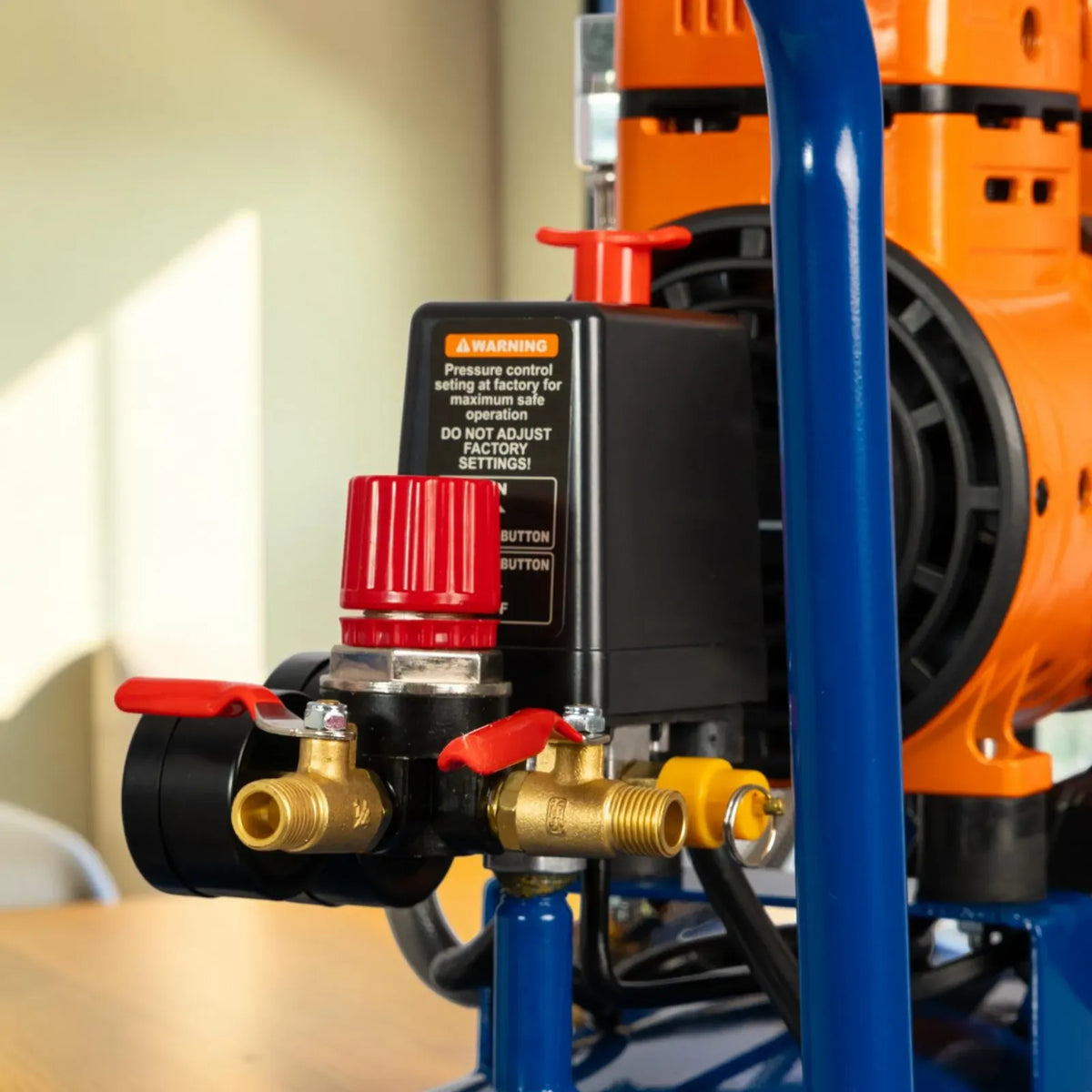 Compresor De Aire 50 Litros 1.6hp Sin Aceite Wadfow