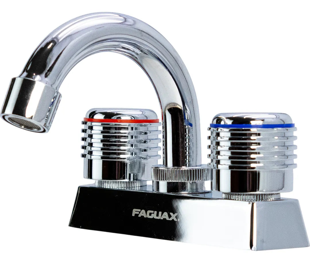 Llave Lavamanos Doble Cuello Cisne Faguax - GASKA