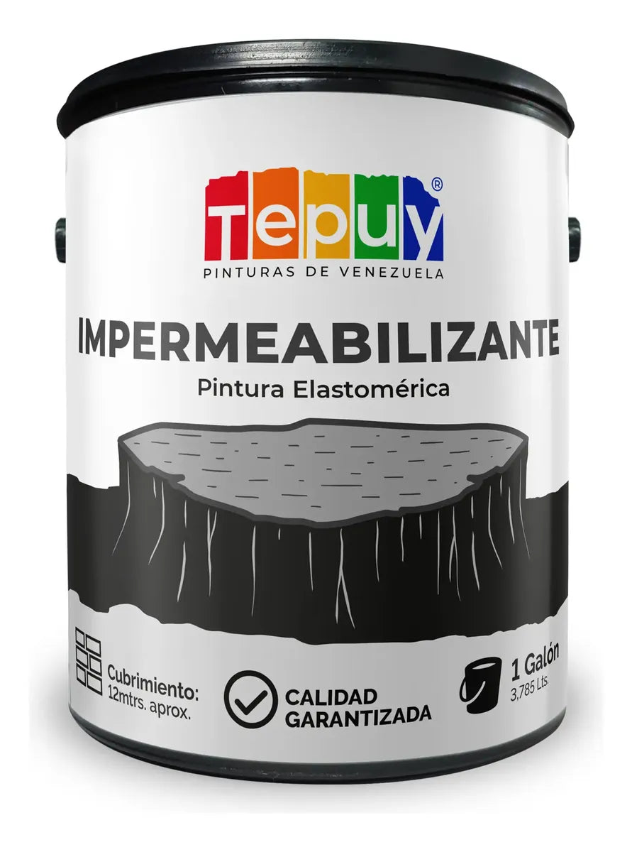 Pintura Impermeabilizante Base Fibrado Galón Tepuy