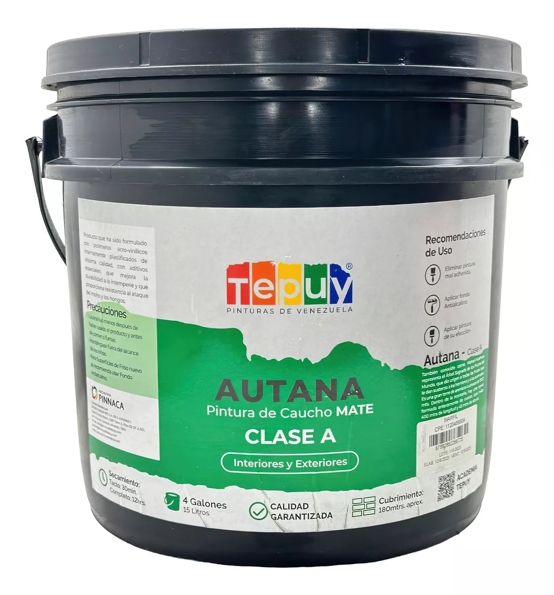 Pintura De Caucho 4G Autana Tepuy Clase A