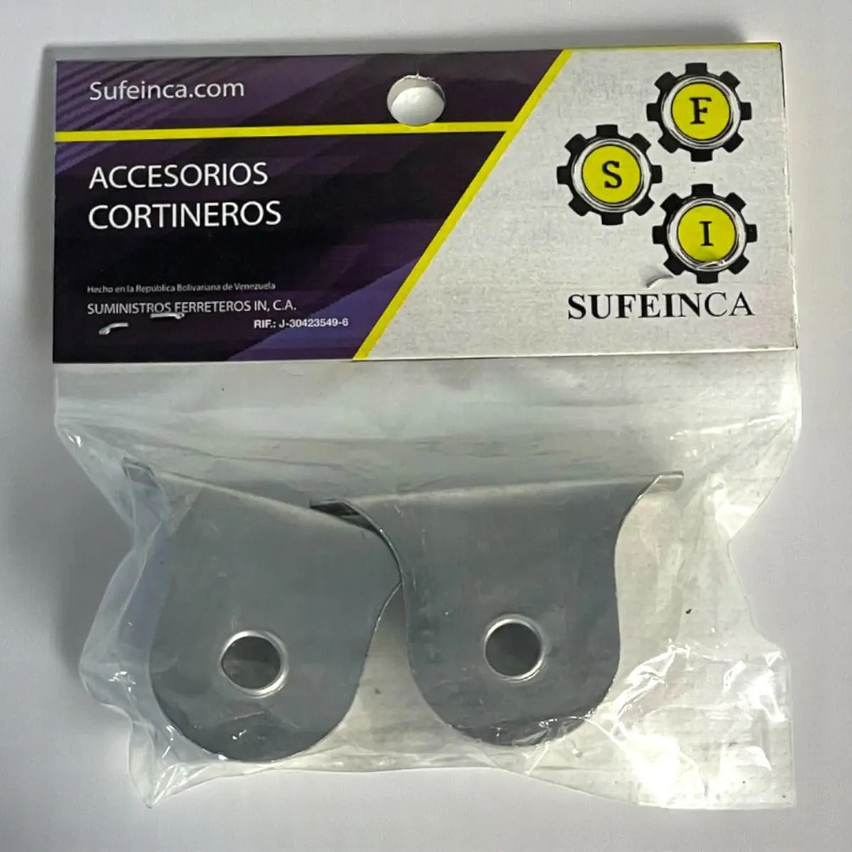 Soporte Cortinero 3/4" Recto (PAR) Aluminio Sufein - GASKA