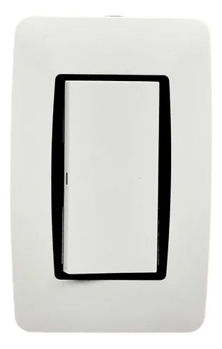 Interruptor Sencillo Moderna Blanco Lumistar - GASKA