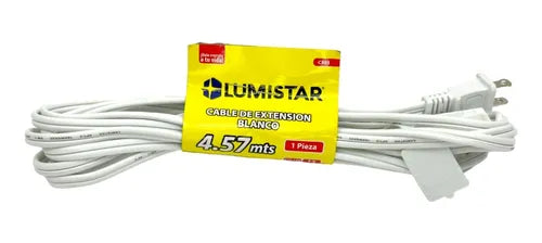 Extension Electrica Blanca 4.57MT Lumistar - GASKA