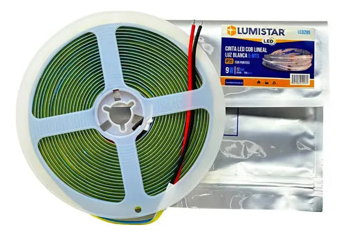 Cinta Led 5Mt COB Luz Blanca 9w Lumistar - GASKA