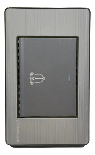 Pulsador De Timbre Elite Plateado Lumistar - GASKA